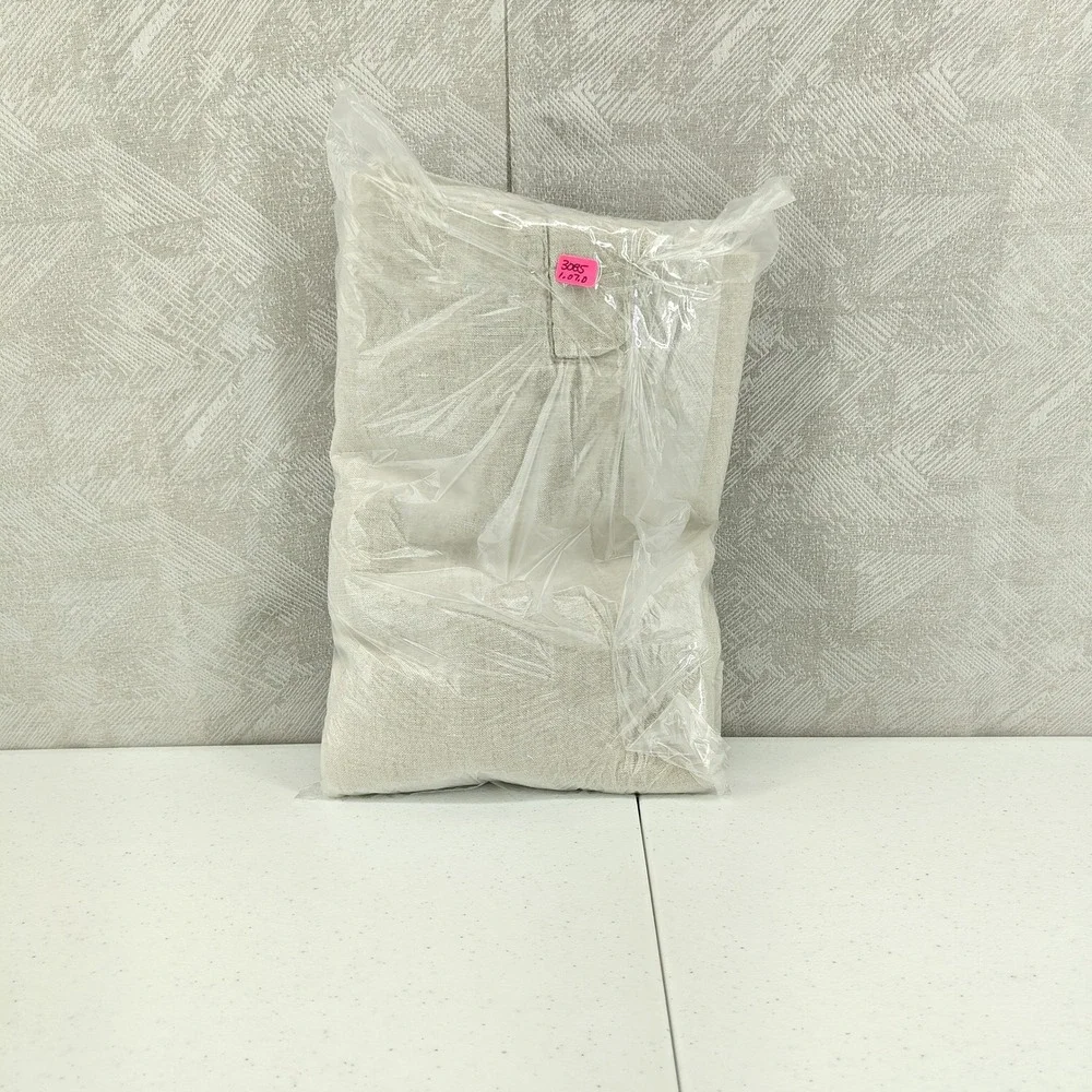 Caribbean Cargo Pants Mens 46x32 Beige 100% Linen Drawstring Tropical Vacation